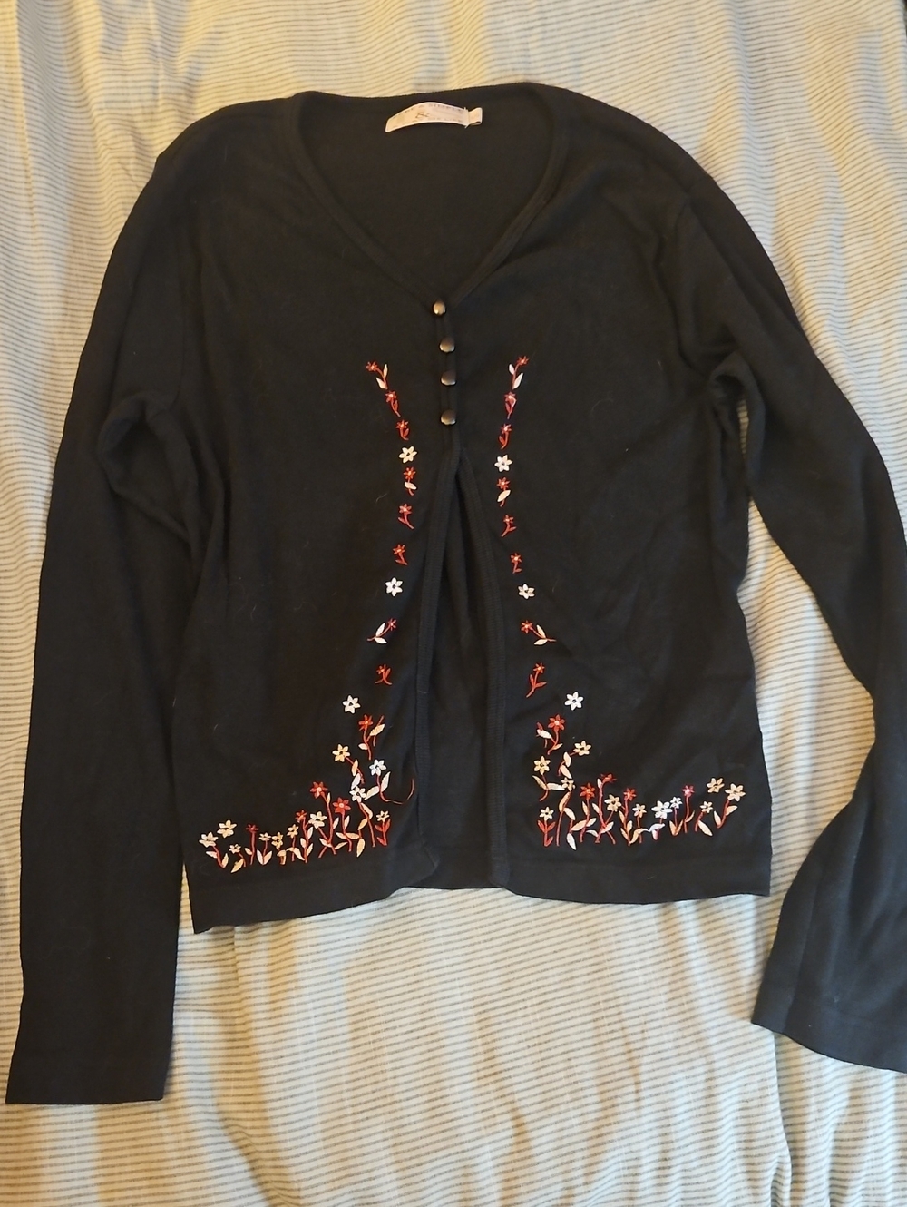 Pure & Simple Black Knit Top with Crew Neck